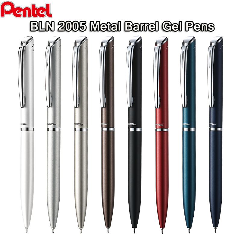 Pentel Pen Sign Pen - قلم جل للجسم معدني بالكامل من