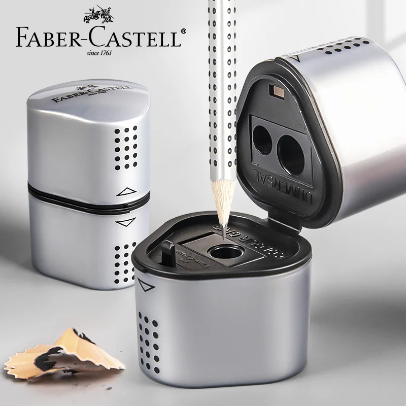 Faber-Castell Pencil Grip - مبراة أقلام يدوية 3 في 1