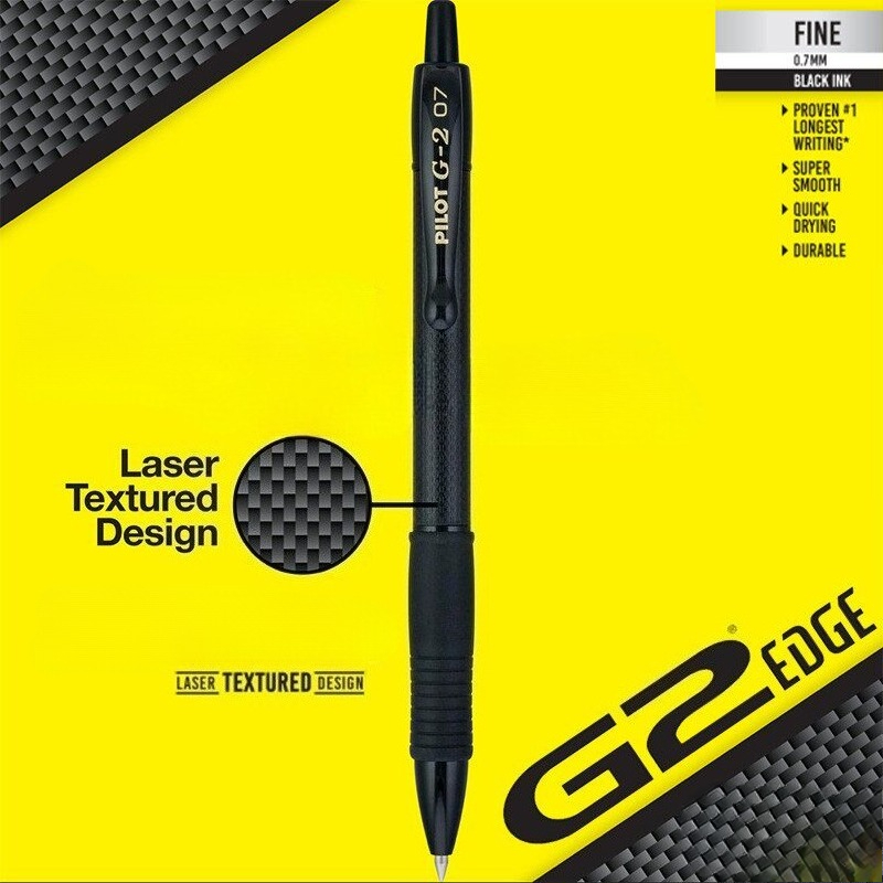 Pilot Pen G2 - قلم حبر جاف ياباني بتصميم ألياف