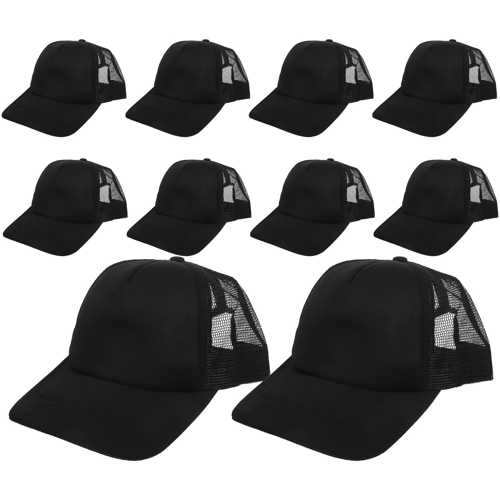 10 قطع من قبعات البيسبول الشبك - مراجعة Hat Sublimation Blank وسعره