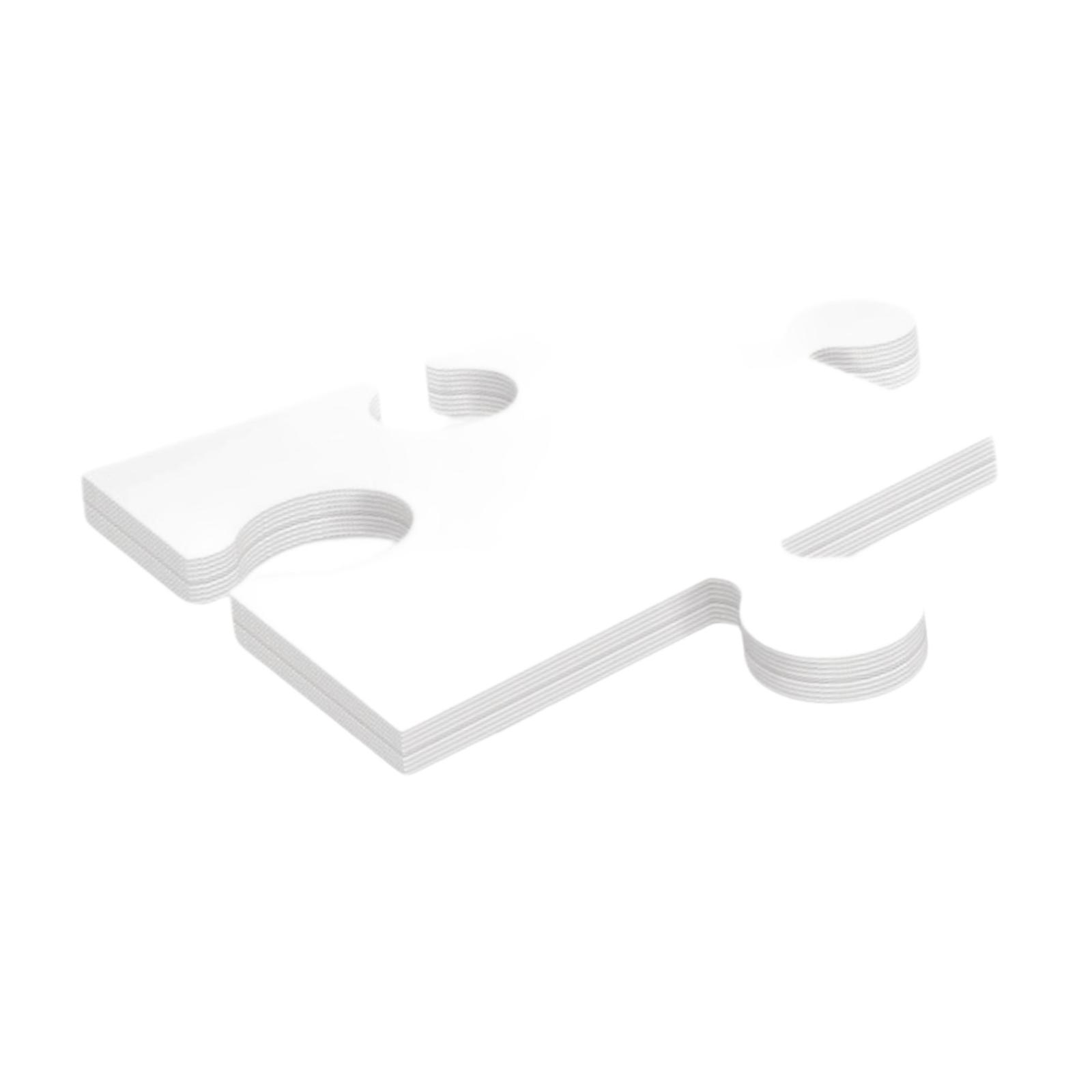 24 قطعة من ألواح الألغاز الفار - مراجعة Puzzle Blank White وسعره