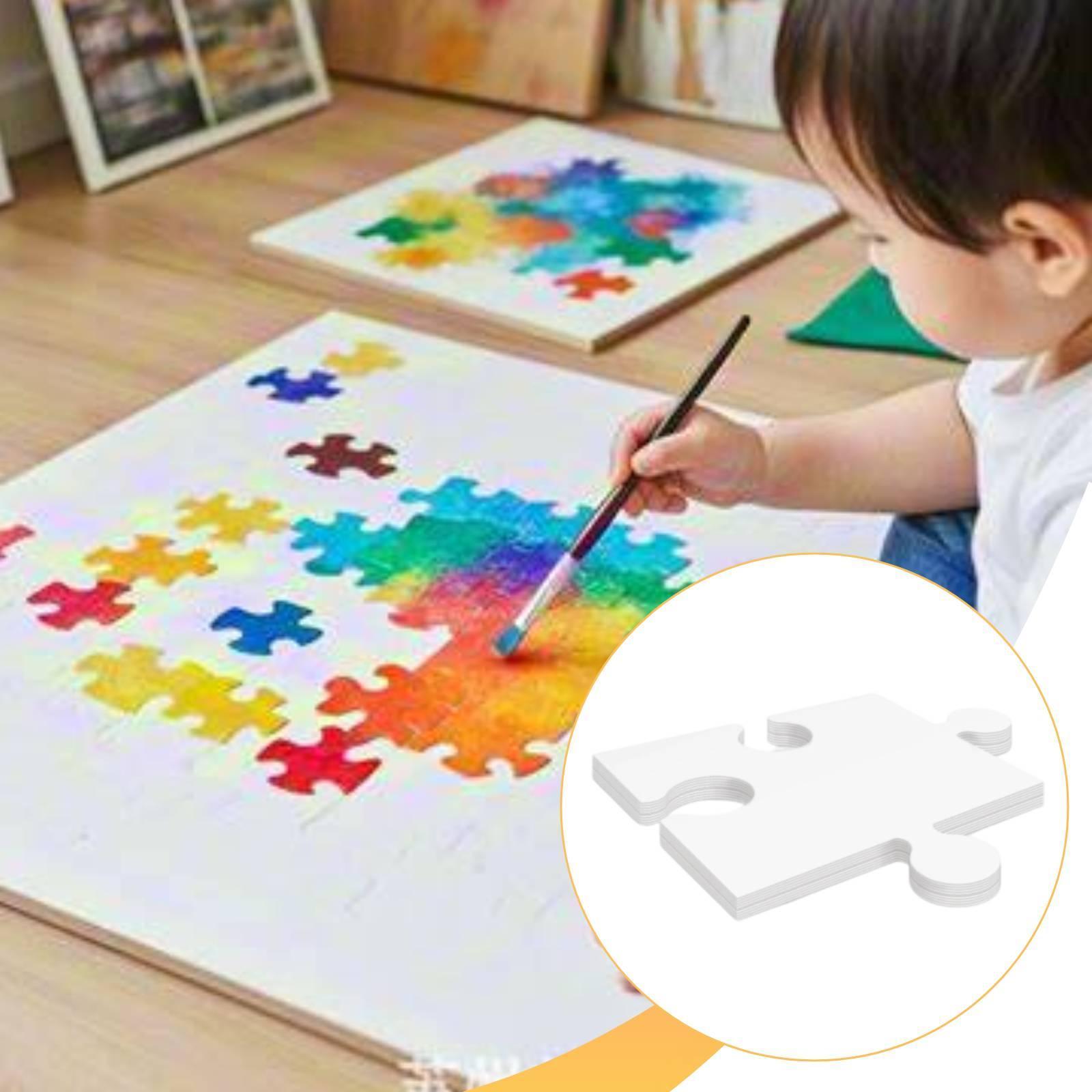 24 قطعة من ألواح الألغاز الفار - مراجعة Puzzle Blank White وسعره