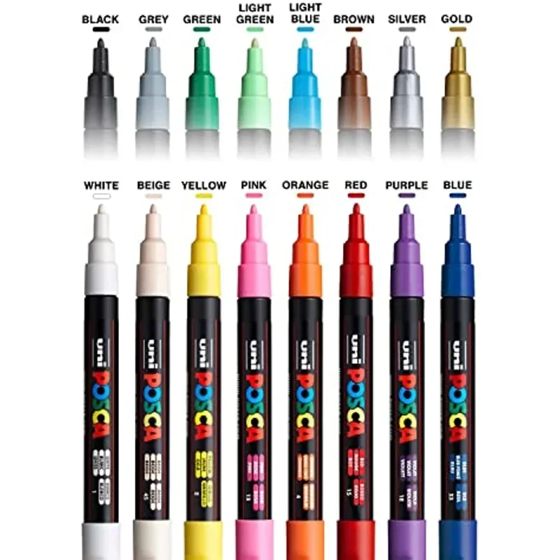 Uni Posca مجموعة أقلام تلوين 7 - مراجعة Copic Marker Classic وسعره
