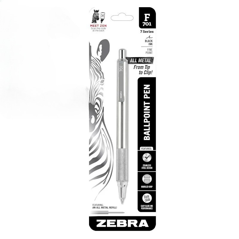 قلم حبر جاف ياباني من ZEBRA F- - مراجعة Zebra Pen F-301 وسعره