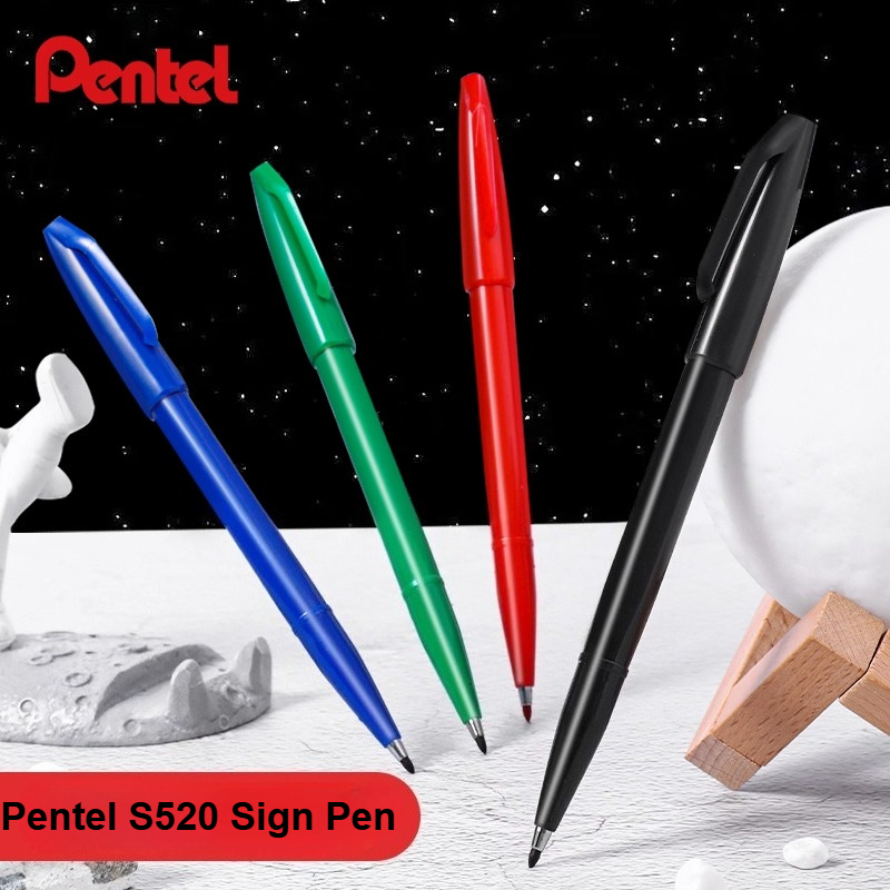 1/3/12 قطعة Pentel S520 تسجيل  - مراجعة Pentel Pen Sign Pen وسعره