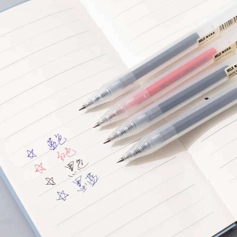 1/3 قطعة/المجموعة Kawaii MUJIs - مراجعة Muji Stationery Gel Pen وسعره