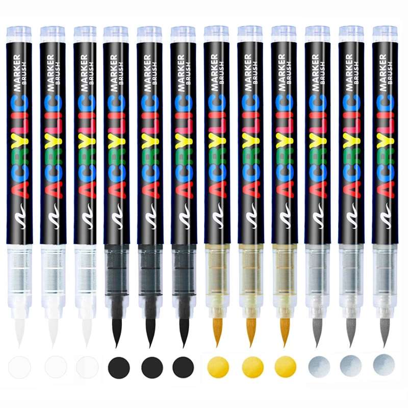 3 قطعة أقلام فرشاة ماركر بيضاء - مراجعة Copic Marker Classic وسعره