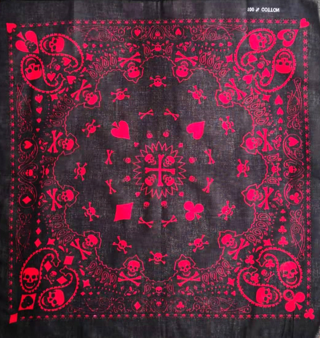 55 سنتيمتر أبيض أسود أحمر الجم - مراجعة Bandana Blank White وسعره