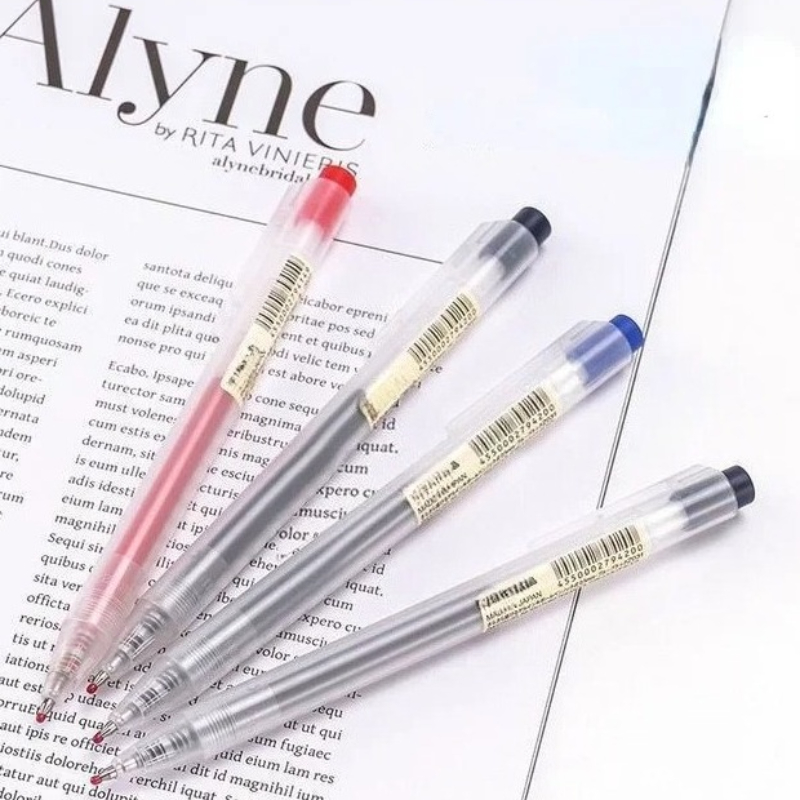 10 قطع من أقلام الضغط القابلة  - مراجعة Muji Stationery Gel Pen وسعره
