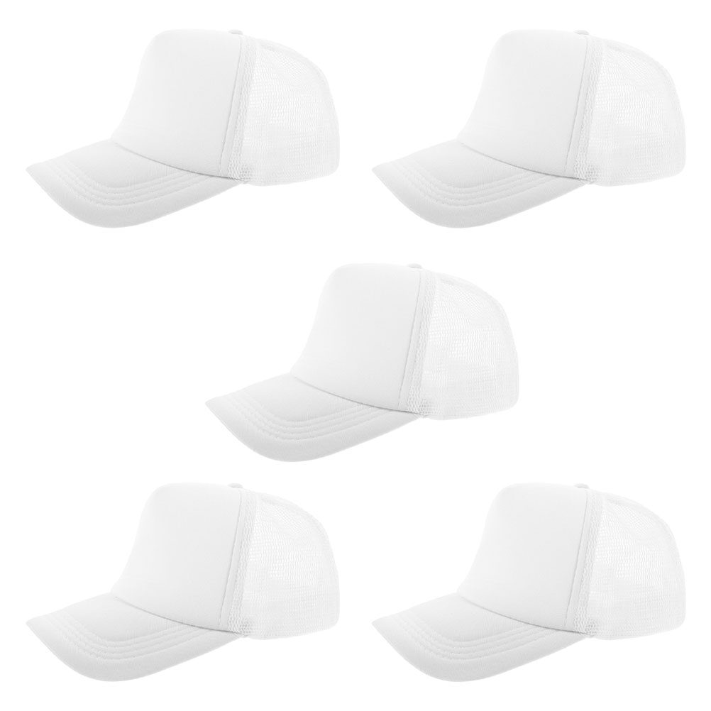 5 قطع قبعات بيسبول شبكية فارغة - مراجعة Hat Sublimation Blank وسعره