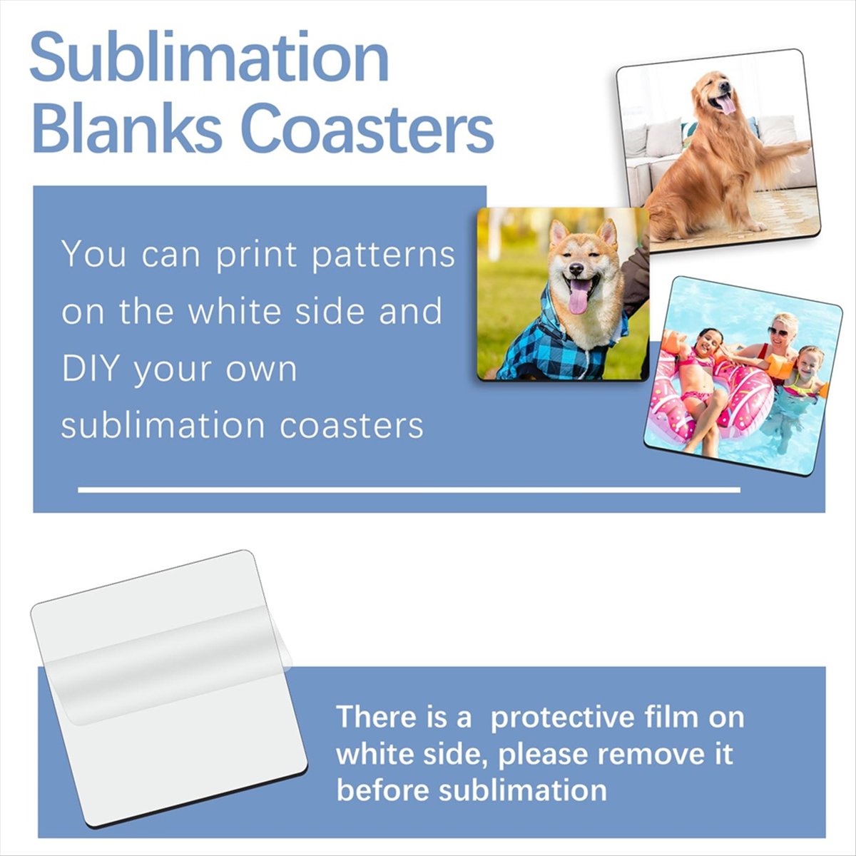 30 قطعة من قواعد الأكواب المرب - مراجعة Coaster Sublimation Blank وسعره