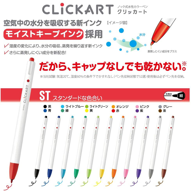6/12/36/48 ألوان زيبرا Clickar - مراجعة Zebra Pen Sarasa وسعره