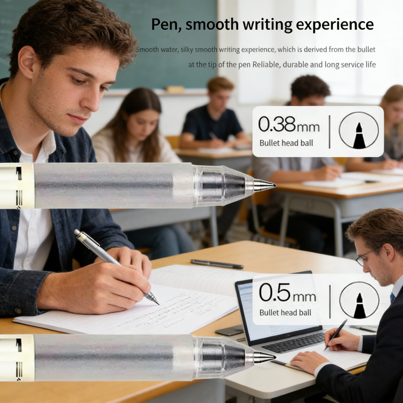 6/8 قطع أقلام جل على طراز MUJI - مراجعة Muji Stationery Gel Pen وسعره