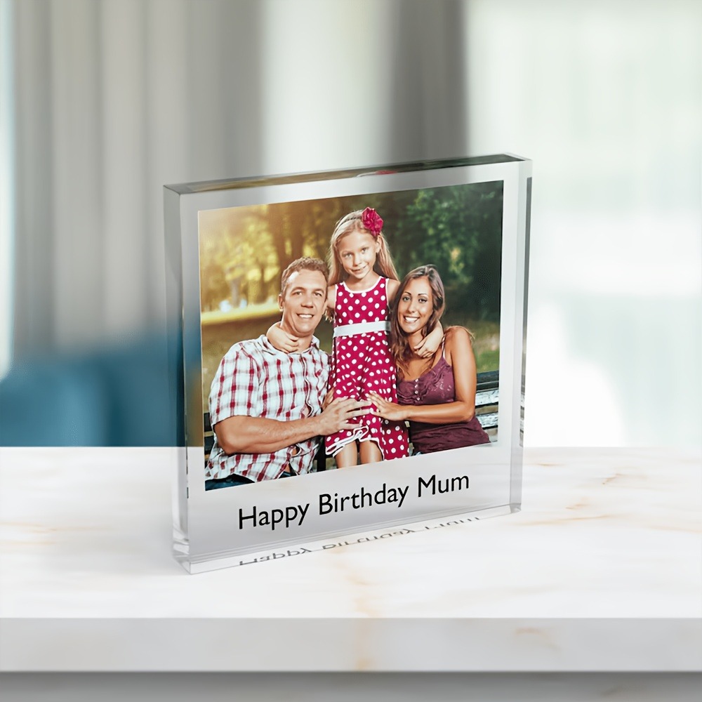 كتلة صور أكريليك عائلية مخصصة، - مراجعة Photo Acrylic Block وسعره