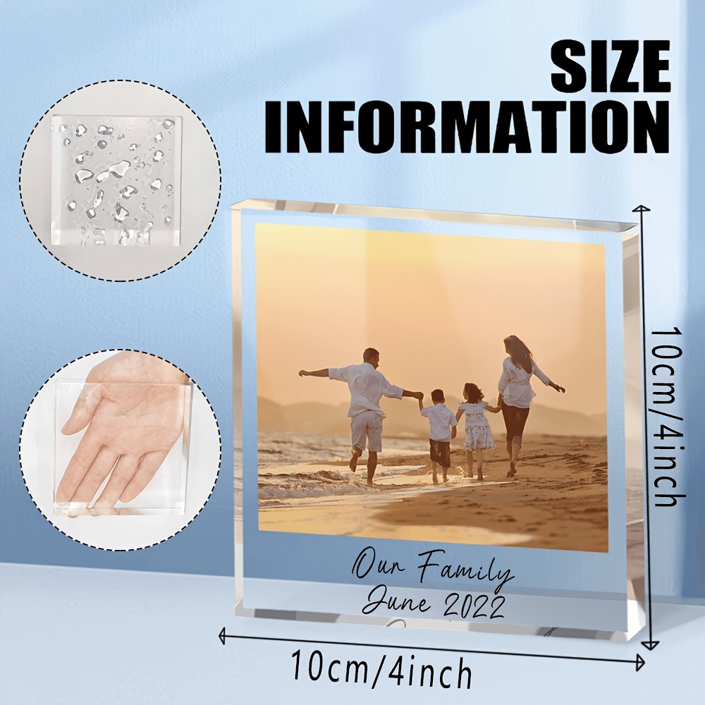 كتلة صور أكريليك عائلية مخصصة، - مراجعة Photo Acrylic Block وسعره